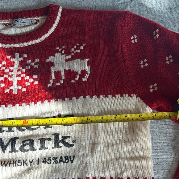 NWOT. Mens. Maker’s Mark. Red and Cream Men's Sweater XL - Picture 12 of 13